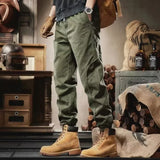 American Letter Foam Print City Tactical Cargo Pants For Men Baggy Outdoor Jogger Sweatpants Autumn Streetwear Pantalones Hombre