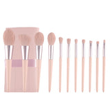 11PCS Makeup Brush Set Pink Girl Super Soft Foundation Make-up Eye Shadow Facial Makeup Tool Accessories Brochas Maquillaje