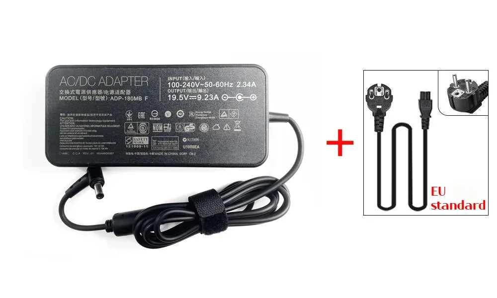 19.5V 9.23A Laptop AC Adapter Charger for Asus 90XB00EN-MPW050 90XB00EN-MPW020 90XB00EN-MPW040 90XB00EN-MPW060 FX505GE FX705DD