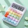 1pc Keyboard Calculator Office 12-digit Mechanical Calculator Cute Candy Color Calculator Desktop Stationery