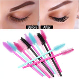 Disposable Mini Mascara Wands Applicator White Handle Eyelash Brush Set 1000pcs Eye Lashes Extension Tools