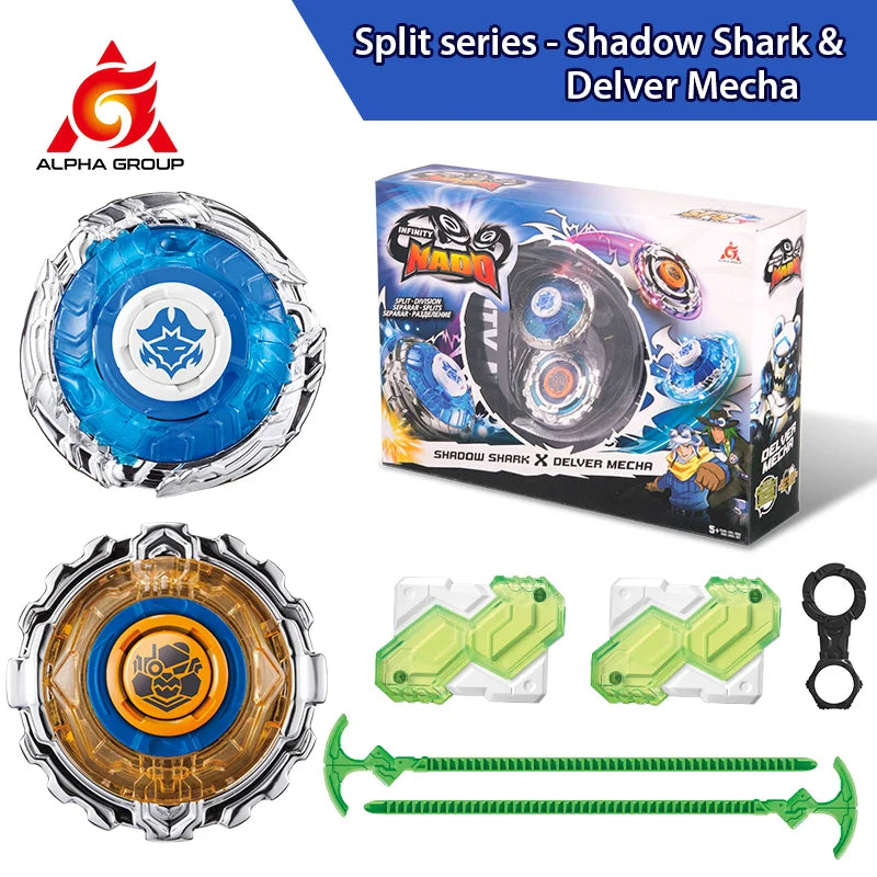 Infinity Nado 3 Original Split Series Metal Gyro Battle Set Combinable or Splitable 2 Modes Spinning Top Anime Kids Toys Gift