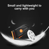 Bicycle Tail Light Round Heart Bicycle Light Charging Mountain Lights Night Ride Road Bike Ride Creative Taillight Equipment