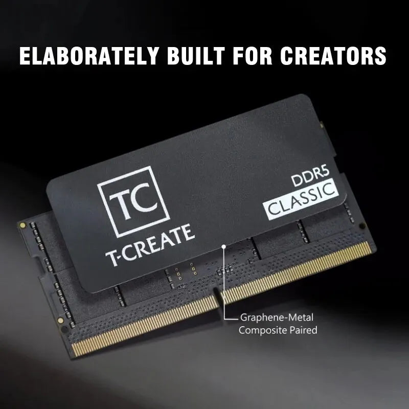 TEAMGROUP T-Create Classic DDR5 SODIMM 16GB 32GB 5600MHz(PC5-44800) CL46 Hynix IC Laptop Memory Module Ram