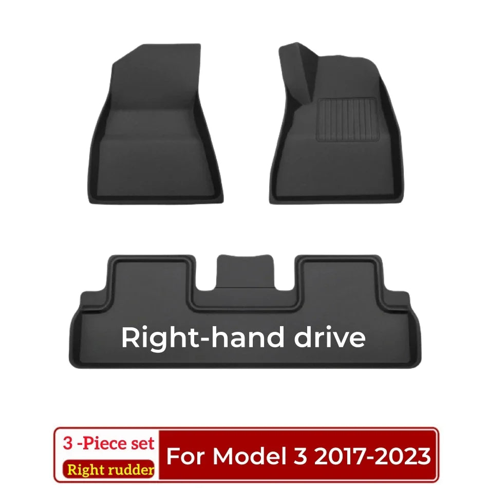 Model Y Model 3 Floor Mat 2017-2023 Luggage Mat Custom For Tesla Mat Trunk Mat 3D XPE All Weather Anti-Slip Set Floor Liner Mat