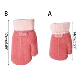 Children’s Mittens 1-3 Years Toddler Lined Knitting Mittens Winter Gloves Warm Skiing Gloves for Boy Girl Universal Size