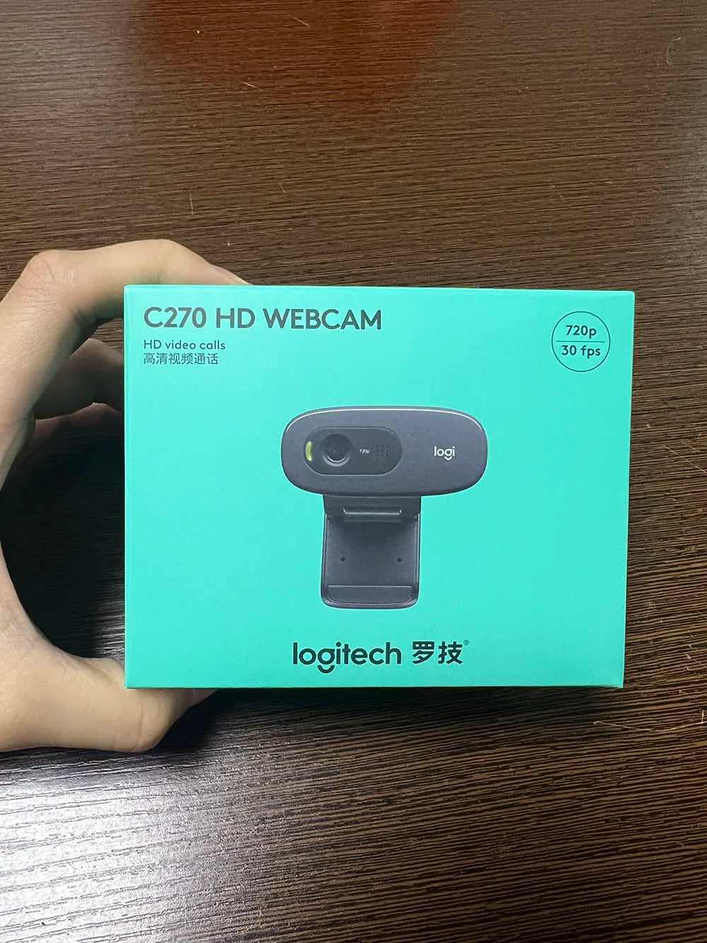 Logitech Original C270 C270i Desktop Computer Notebook Free Drive Online Course Webcam Video Chat Recording USB Camera HD