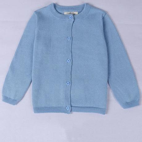 Boys Girls Knitting Sweaters Kids Cardigans Solid O-Neck Spring Autumn Sweater Baby Kids Cardigans Coat Childrens Clothing 1-7Y