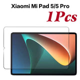 3Pcs Tempered Glass Cover For Xiaomi Mi Pad 5 6 Pro 11 Inch Screen Protector For Xiaomi Redmi Pad 10.6 Inch Tablet Film