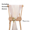 6PCS RUST Chiffon Chair Sashes 30 x 270cm Wedding Aisle Decoration for Weddings Christmas Baby Shower Birthday Party Decorations