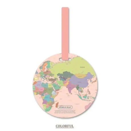 Fashion Map Luggage Tag Silica Gel Suitcase ID Address Holder Baggage Boarding Tag Portable Label