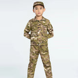 Boys Military Tactical Army Uniform Hunting Clothing Sets Children Airsoft Camouflage Suits Hiking Training Outdoor Parent-child