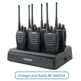 Baofeng 888S Charger Multi Battery Six Way 5V 4A Fast Charger for Two Way Radio BF-888S 777S Walkie Talkie Accessories