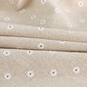 Daisy Flower Pattern Tablecloth Hot Sale Linen and Cotton Lace Edge Rectangular Table Cloth Home Hotel Textile