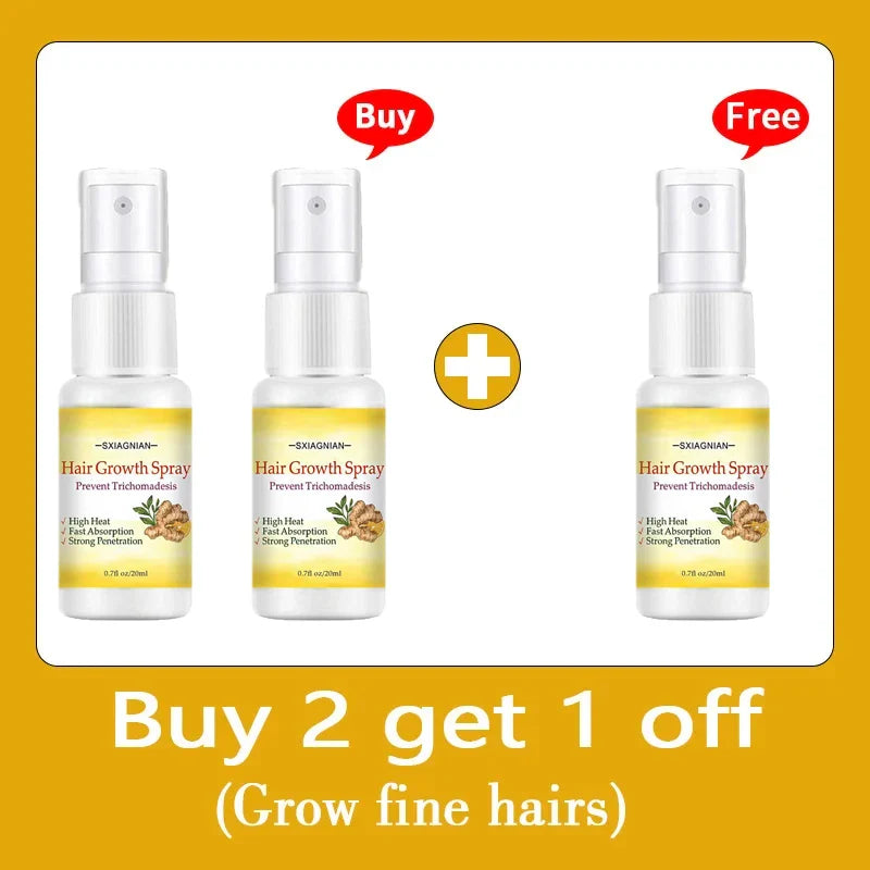 Ginger Fast Hair Growth Serum Spray Regrowth Oil Products Anti Hair Loss Products Prevent Baldness Scalp Treatment Beauty Health