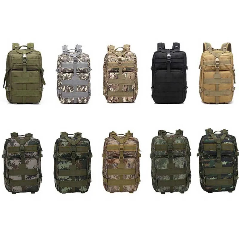 Waterproof Large Camouflage Tactical Backpack Large Capacity Men's Army Backpacks Outdoor Travel Camping Mountaineering Backpack