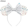 10Pcs/Lot New Colors Mouse Ears Headband Women Festival Party Cosplay Hairband Girls Gift Kids DIY Hair Accessories Wholesale