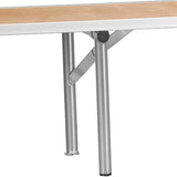 72'' x 12''   Birchwood Bar Top Riser with Silver Legs mesa bar  table  haute