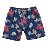 Turtle Shorts For Men Swimming Trunks Summer Four Sides Elastic Waterproof Quick Drying Beach Board Shorts Fitness Plus Size