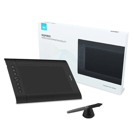 HUION H610X Graphics Tablet 10x6.25 Inch Digital Tablets Pen Tablets Compatible with Mac Windows PC Linux(Ubuntu) Android Phone
