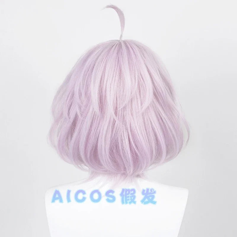 Senju Kawaragi Cosplay Wig Anime Tokyo Revengers Senju Kawaragi Purple Pink Short Heat Resistant Synthetic Hair Halloween Wigs