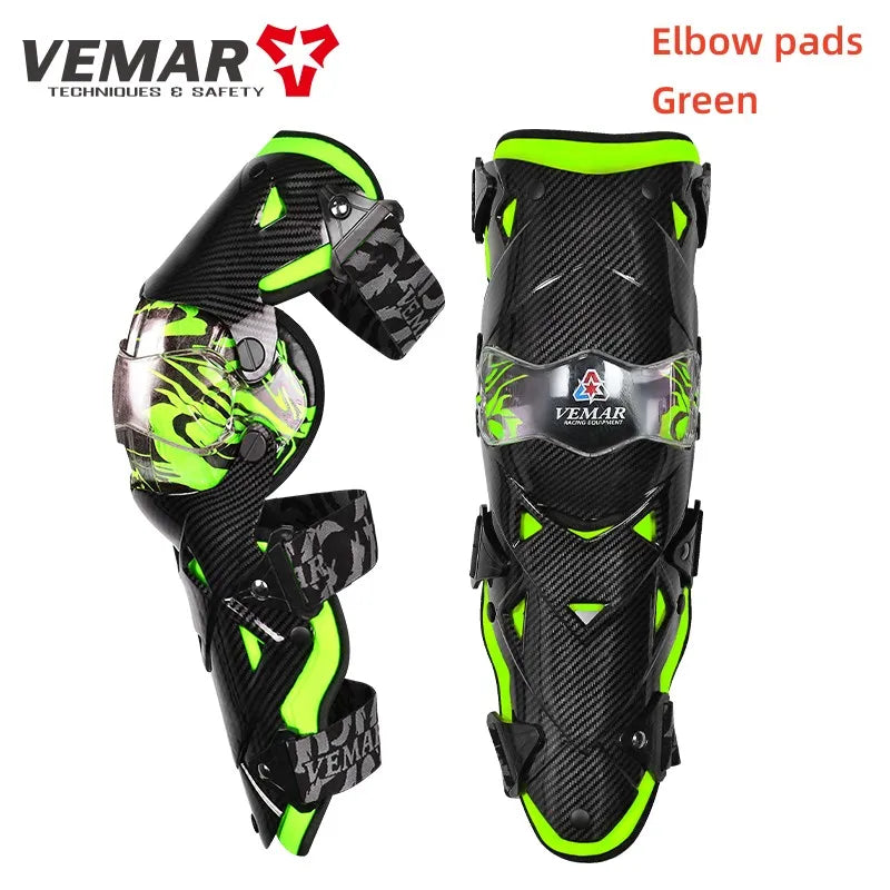 Fashion Motorcycle Elbow Pads VEMAR Motocross Small Kneepad Off-Road Racing Knee Brace Safety Protection Guards Protective Gear