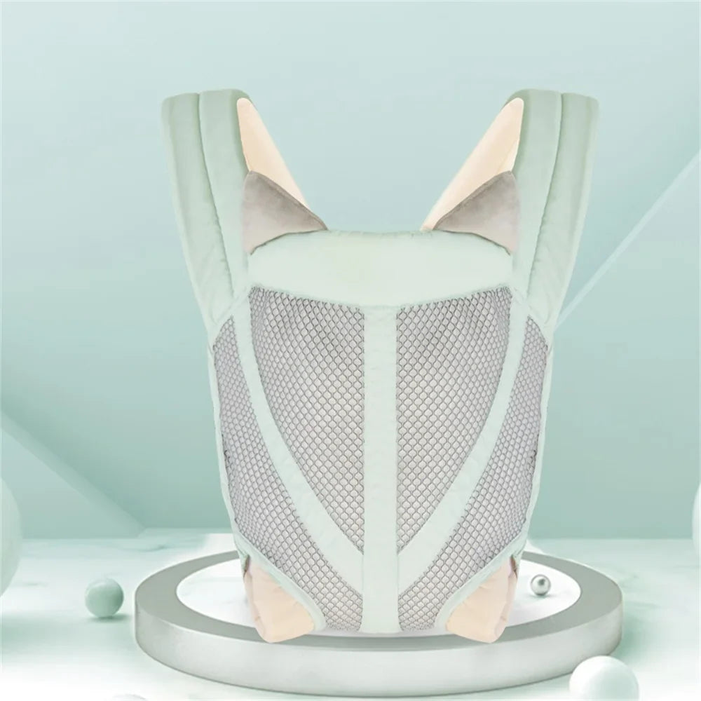 Kangaroo Shoulder Strap for Infants Newborn Wrap Sling Ergonomic Cute Bite Towel Kid Cotton Breathable Front Facing Baby Carrier