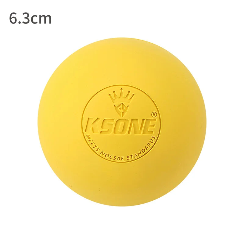 Rubber Fascia Massage Ball Yoga Fitness Muscle Relaxation Pain Relief Lacrosse Massage Ball Portable Physiotherapy Ball