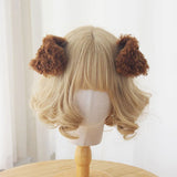 Handmade Teddy Dog Ears Simulated Animal Ear Lolita Gilr Hair Accessories hairpin