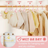 UNTIOR Non-slip Baby Clothes Hanger Adjustable Storage Hangers Cute Kids Clothes Organizer Closet Children Baby Coats Rack