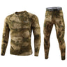 Men'S Camouflage Print Fitness T-Shirt Quick-Drying Tops Trousers Sports Basketball Tights Suit Men'S Outdoor Thermal Underwear