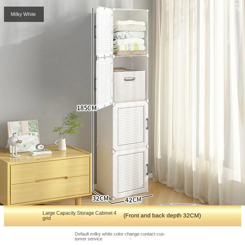 Large Size Clothes Folding Cabinets Splice Storage Toy Placement Locker Dustproof Household Foldable Wardrobe Bedroom Furniture