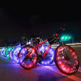 LEDs Light Wheel Rim Spoke Clip Tube Safety Warning Light Cycling Strip Reflective Reflector Bike Accessories