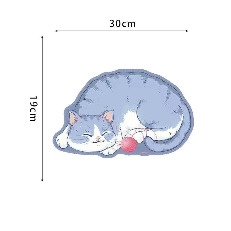 Cute Small Mouse Pad Anti-slip Waterproof Gaming Mousepad Computer Office Keyboard Mice Mat Cartoon Rubber Desk Accessories