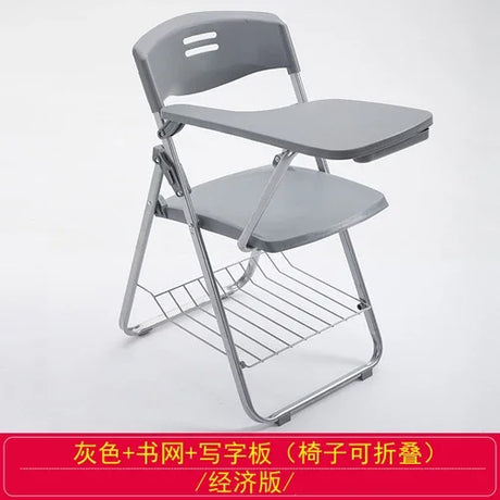 Training chair with table board Conference training room table chair integrated stool Foldable chair Office writing board