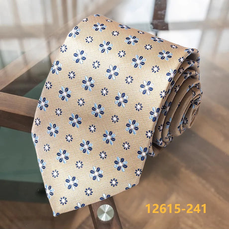 Luxurious Floral Contrasting Colors Classic Men Necktie Formal Original Gift For Man Daily Wear Accessories Cravat Wedding Party