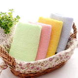 10 Pcs/Set Bamboo Fiber Face Towel 25x50cm Soft Children Hand Towel for Home Kitchen Bathroom Quick-Dry Handkerchief Bath Towels