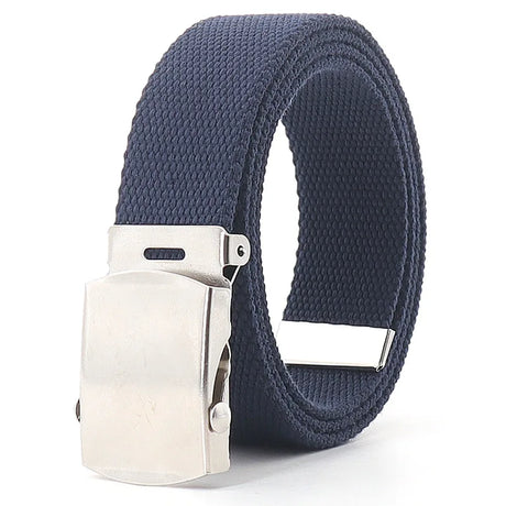 Colorful Canvas Weave Belt Casual Alloy Buckle Waistband Nylon Braided Outdoor Sports Tactical Belts Strap Fashion High Quality