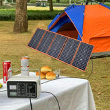 100w Foldable solar panel portable solar charger 12v battery power station 5v usb mobile phone power bank laptop camper hiking