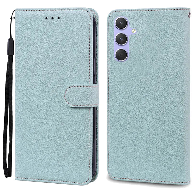 A24 A34 A54 Case For Coque Samsung Galaxy A34 Case Leather Wallet Flip Case For Samsung A54 5G GalaxyA54 A 34 A24 Phone Cases