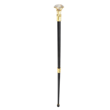 Walking Sticks Diamond Crystal Handle 36 Inches Elegant Aluminum Alloy Vintage Fashion Decorative Cane for Costume Accessories