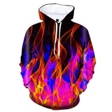 Funny 3D Flame Print Hoodies For Men Fashion Trend Harajuku Streetwear Autumn New in Sweatshirts Oversized Pullover y2k Clothes