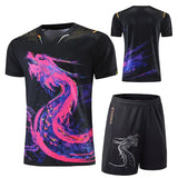 Latest China Dragon table tennis suit Jerseys Men Women Child China Ping Pong Suits Table Tennis Clothes Table Tennis T Shirts