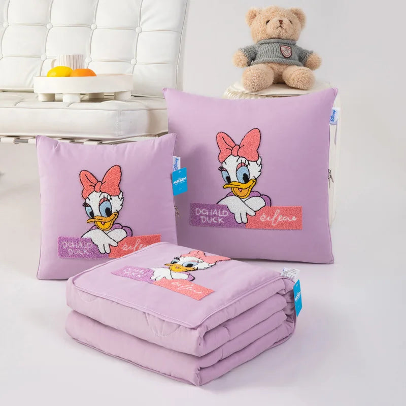 Disney Mickey Mouse Pillow Is Dual-purpose Car Sofa Lunch Break Cushion Two-in-one Office Cartoon Pillow Animation Derivatives