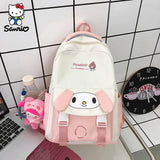 New Sanrio Bag Cartoon Kuromi Cinnamoroll My Melody Student Backpack Sanrio Leisure High capacity School Bag Birthday Gifts