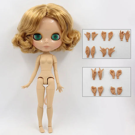 ICY DBS Blyth Doll 1/6 bjd toy joint body tan skin doll 30cm shiny face for DIY custom doll