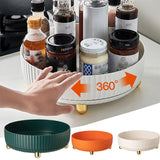 360 Rotation Non-Skid Spice Rack Pantry Cabinet Turntable with Wide Base Storage Bin Rotating Organizer for Kitchen Seasoning