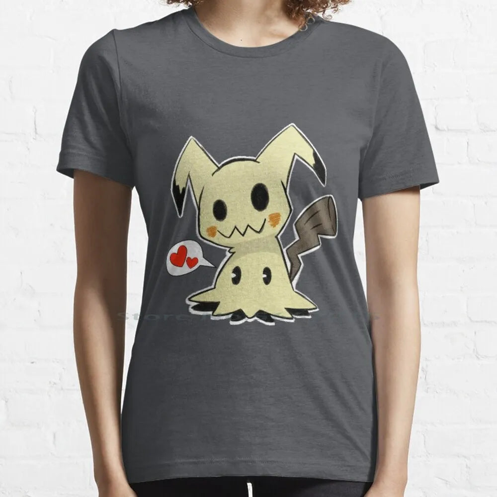 Little Mimikyu T Shirt 100% Cotton Mimikyu Cute Short Long Sleeve Tee Top