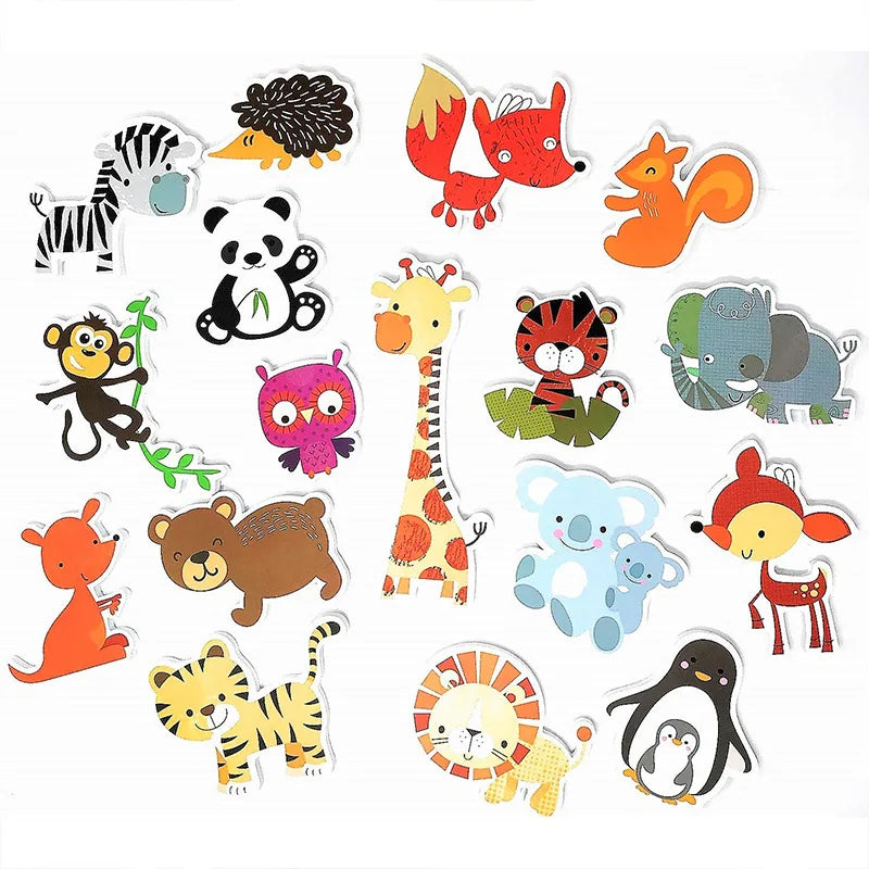 Children Bathroom Stickers Toys Baby Cognitive Soft EVA Animals Sticker Floating Foam Bath Toys for Kids Baby Water Bathtub Toys