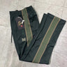 New style  Purple Stripe Needles Sweatpants Men Women White Embroidered Butterfly Awge Needles Drawstring Track Pants